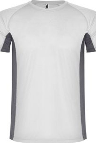 Roly CA6595 - SHANGHAI Technical t-shirt with a combination of two polyester fabrics and short-sleeve raglan style