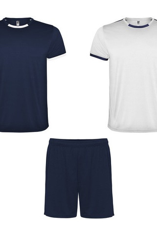 Roly CJ0452 - RACING Unisex sports set of 2 t-shirts + 1 pair of shorts