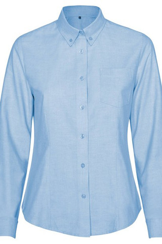 Roly CM5068 - OXFORD WOMAN Fitted long-sleeve shirt with darts on the front and back