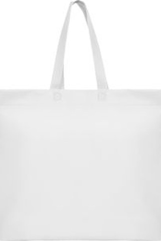 SEA Heat-sealed non-woven bag with hexagonal gusset on the base and long handle in matching colour - EgotierPro BO7504