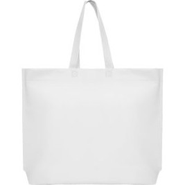 SEA Heat-sealed non-woven bag with hexagonal gusset on the base and long handle in matching colour - EgotierPro BO7504