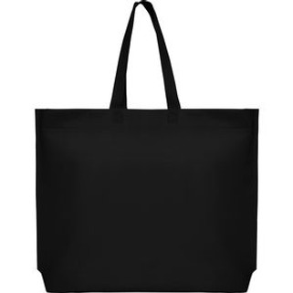 SEA Heat-sealed non-woven bag with hexagonal gusset on the base and long handle in matching colour - EgotierPro BO7504