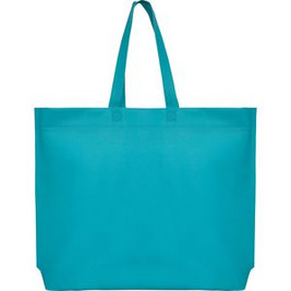 SEA Heat-sealed non-woven bag with hexagonal gusset on the base and long handle in matching colour - EgotierPro BO7504