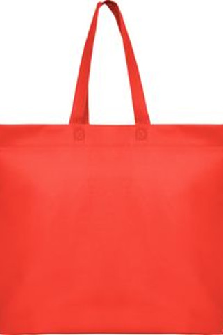 SEA Heat-sealed non-woven bag with hexagonal gusset on the base and long handle in matching colour - EgotierPro BO7504