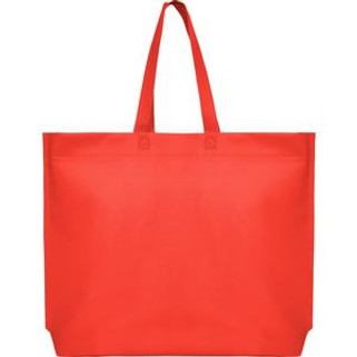 SEA Heat-sealed non-woven bag with hexagonal gusset on the base and long handle in matching colour - EgotierPro BO7504