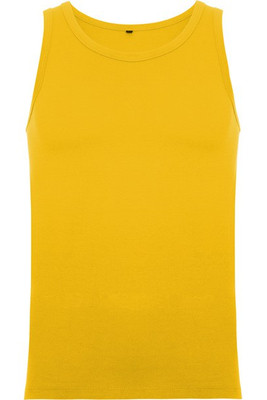 Roly CA6545 - TEXAS Slim-fit tank top with ribbed single jersey in collar and armhole
