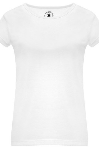 Roly CA6692 - HAWAII Short-sleeve t-shirt for women in a fitted design with ribbed crew neck in the same fabric and side seams