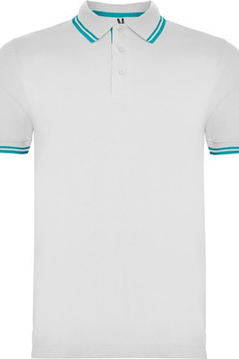 Roly PO6629 - MONTREAL Short-sleeve polo shirt with matching 3-button placket in collar