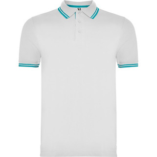 Roly PO6629 - MONTREAL Short-sleeve polo shirt with matching 3-button placket in collar