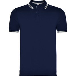 Roly PO6629 - MONTREAL Short-sleeve polo shirt with matching 3-button placket in collar