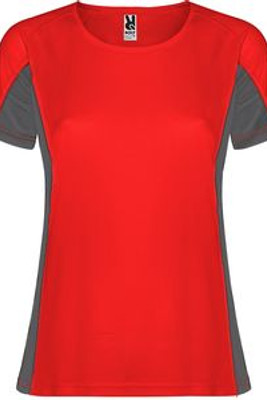 Roly CA6648 - SHANGHAI WOMAN Technical t-shirt combined in two polyester fabrics