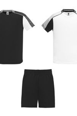Roly CJ0525 - JUVE Unisex Sportset bestehend aus 2 T-Shirts + 1 Shorts