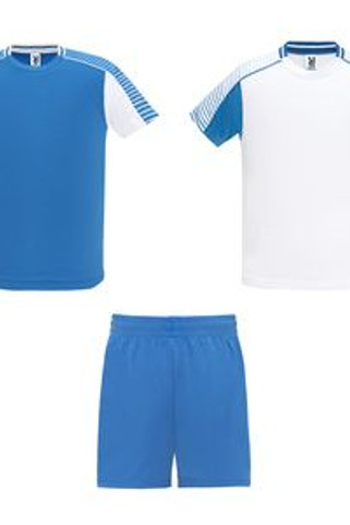 Roly CJ0525 - JUVE Unisex sports set of 2 t-shirts + 1 pair of shorts