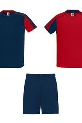 Roly CJ0525 - JUVE Unisex sports set of 2 t-shirts + 1 pair of shorts