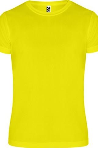 Roly CA0450 - CAMIMERA T-shirt met korte mouwen in technisch weefsel met ronde kraaglijn