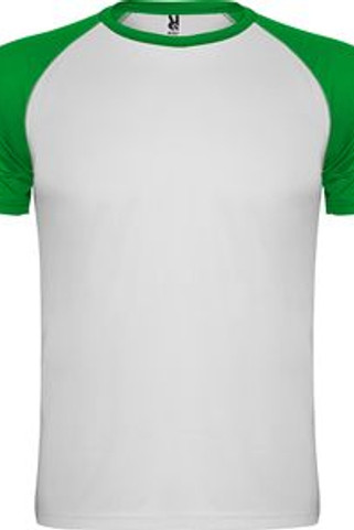 Roly CA6650 - INDIANAPOLIS Raglan style short-sleeve sports t-shirt with contrasting sleeves