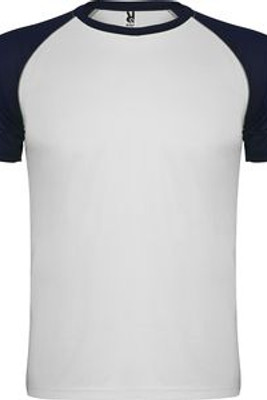 Roly CA6650 - INDIANAPOLIS Raglan style short-sleeve sports t-shirt with contrasting sleeves