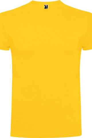 Roly CA6550 - BRACO T-shirt met korte mouwen in fijngeribd weefsel en compacte afwerking