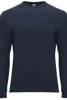Roly CA1219 - SHIBA T-shirt manches longues avec col rond et poignets en côtes 1x1