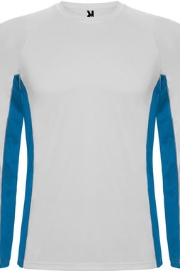 Roly CA6670 - SHANGHAI L/S Long-sleeve technical raglan t-shirt with a combination of two polyester fabrics
