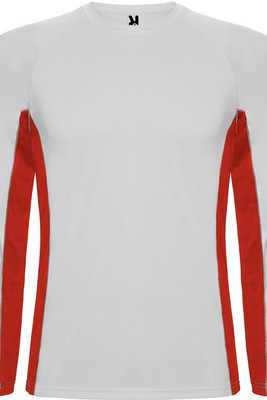 Roly CA6670 - SHANGHAI L/S Long-sleeve technical raglan t-shirt with a combination of two polyester fabrics