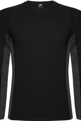 Roly CA6670 - SHANGHAI L/S Long-sleeve technical raglan t-shirt with a combination of two polyester fabrics