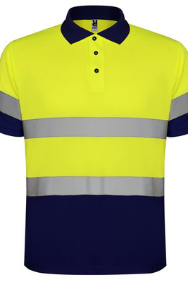 Roly HV9302 - POLARIS Technical high-visibility short-sleeve polo shirt 