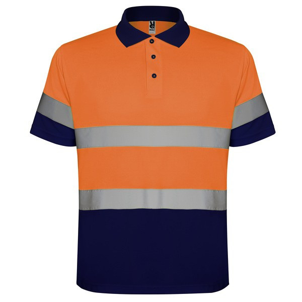 Roly HV9302 - POLARIS Technical high-visibility short-sleeve polo shirt