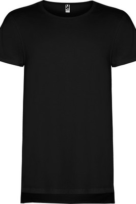 Roly CA7136 - COLLIE Short-sleeve t-shirt with extra long drop tail and elastane 2-layer crew neck