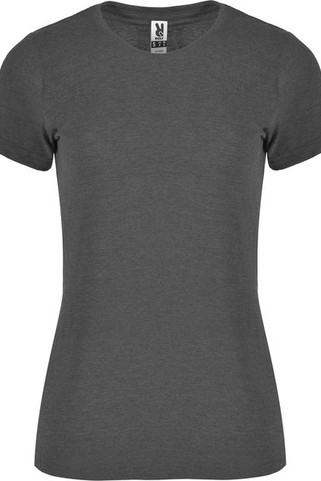 Roly CA6661 - FOX WOMAN Short-sleeve t-shirt in heather effect fabric slightly fitted