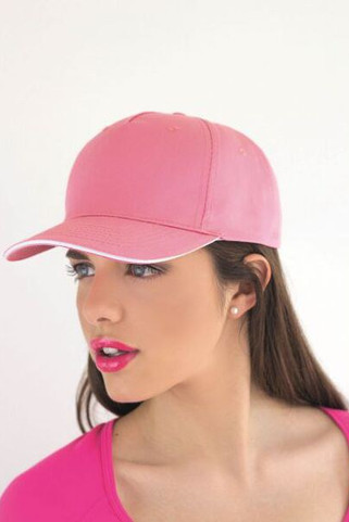 Atlantis AT004 - Atlantis 5-Panel Cotton Cap with Reinforced Front