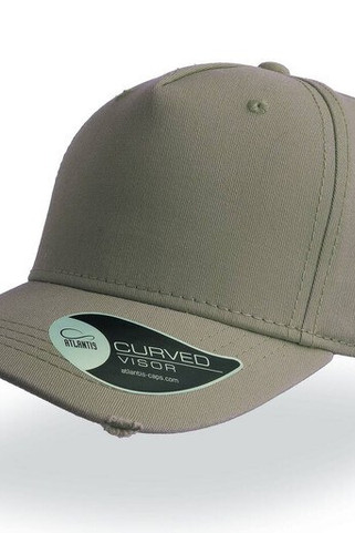 Atlantis AT052 - Vintage Chino Cargo Cap with Metal Buckle