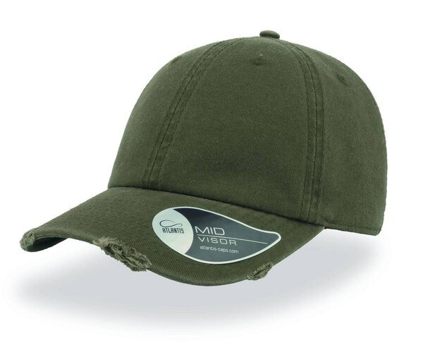 Atlantis AT143 - Vintage Style Distressed Dad Cap with Metal Buckle