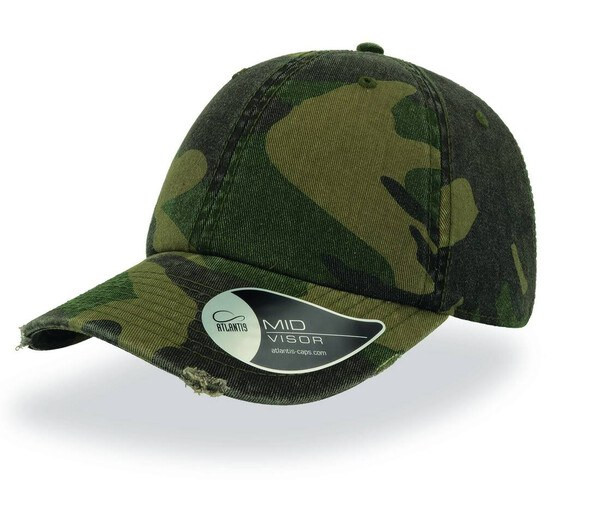 Atlantis AT143 - Vintage Style Distressed Dad Cap with Metal Buckle
