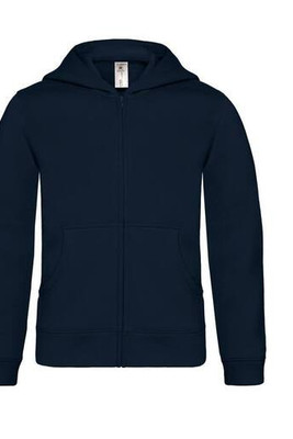 B&C BC504 - Sweat capuche zippé enfant