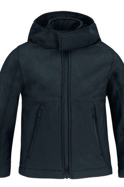 B&C BC651 - Hooded Softshell Jacke für Kinder