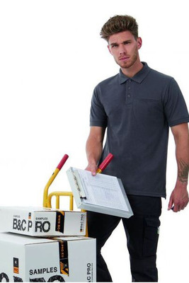 B&C Pro BC825 - Durable Comfort Polo with Reinforced Stitching