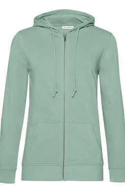 B&C BCW36B - Organic Dames Hoodie met Rits