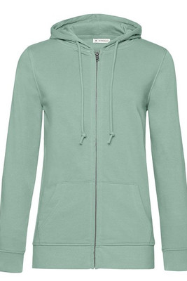 B&C BCW36B - Organic Dames Hoodie met Rits
