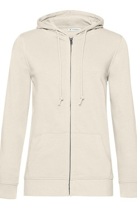 B&C BCW36B - Organic Dames Hoodie met Rits