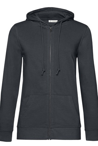 B&C BCW36B - Organic Dames Hoodie met Rits