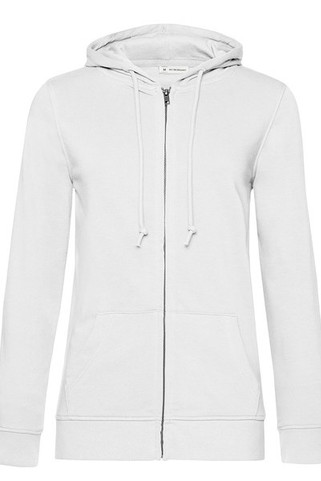 B&C BCW36B - Økologisk hættetrøje med lynlås til damer