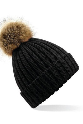 Beechfield BF412 - Big mesh Pop Pom beanie