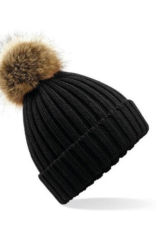 Beechfield BF412 - Big mesh Pop Pom beanie