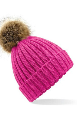 Beechfield BF412 - Big mesh Pop Pom beanie