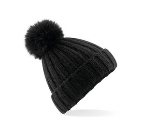 Beechfield BF413 - Verbier голяма мрежеста Pop Pom шапка
