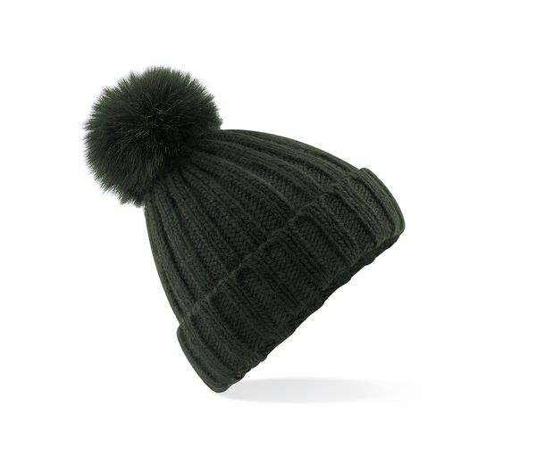 Beechfield BF413 - Berretto Verbier Pop Pom a maglia larga