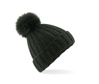 Beechfield BF413 - Verbier large mesh Pop Pom beanie