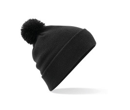 Beechfield BF426 - Chapeau d'Hiver Élégant avec Pompon en Fausse Fourrure