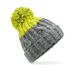 Beechfield BF437 - Luxurious Two-Tone Sheepskin Band Beanie